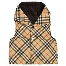 Burberry Kids Baby Burberry Check reversible puffer vest - multicoloured - 80