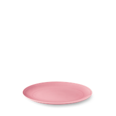 Lyngby Porcelæn - Rhombe ovalt serveringsfad - Rosa - 28,5x21,5 cm
