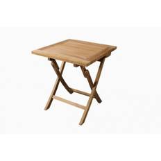 TEAK Mondena cafesæt - bord 70 x 70 cm m/ 2 stole med armlæn