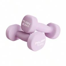 pcs  Purple Yoga Fitness Women Dumbbell  For Women And Mens Arm Home Fitness Equipment Muscles Workoutkg Matte Surface Solid Cast Iron AntiSkid Design - Mauve Purple - 0.5kg*2