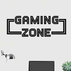 Wall Sticker Art Vinyl Gaming Zone Wall Decals For Bedroom Gaming Room Wall Sticker Living Room Decoration Game Sticker Wall Decor Interior Design - Multicolor - one-size