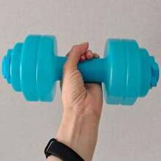ML Water Filled Dumbbell Fitness Sports Yoga Outdoor Portable Barbell Cup - Blue - one-size