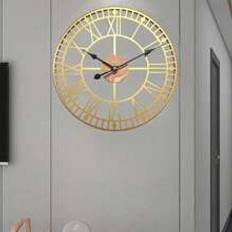 Classic Silent Metal Wall Clock Diamond ShapeFor Mothers DayFathers DayBirthdaysAnniversariesWeddingsGraduation SeasonHalloweenChristmas GiftFor Corri - Gold - 40*40cm(16inch),50*50cm (20inch),60*60cm(24inch)
