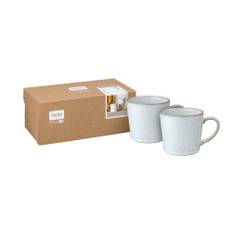 White Speckle Set Of 2 Mugs