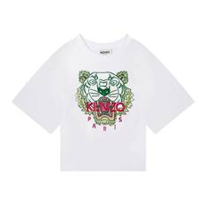Kenzo T-shirt - Hvid m. Tiger - Kenzo - 8 år (128) - T-Shirt