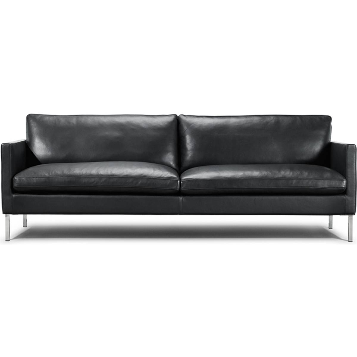 3 pers sofa i sort læder møbler • Find billigste pris hos ...