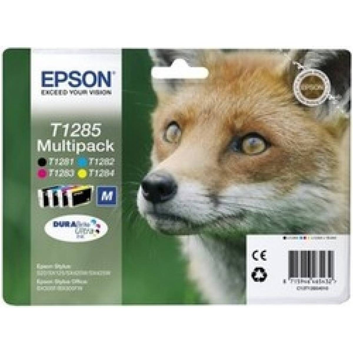 Epson t1285 multipack blækpatron • Find billigste pris hos ...