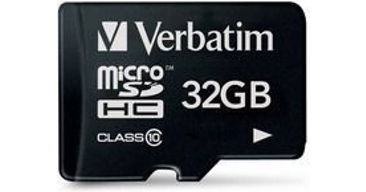 Verbatim MicroSDHC Class 10 32GB • Se PriceRunner »