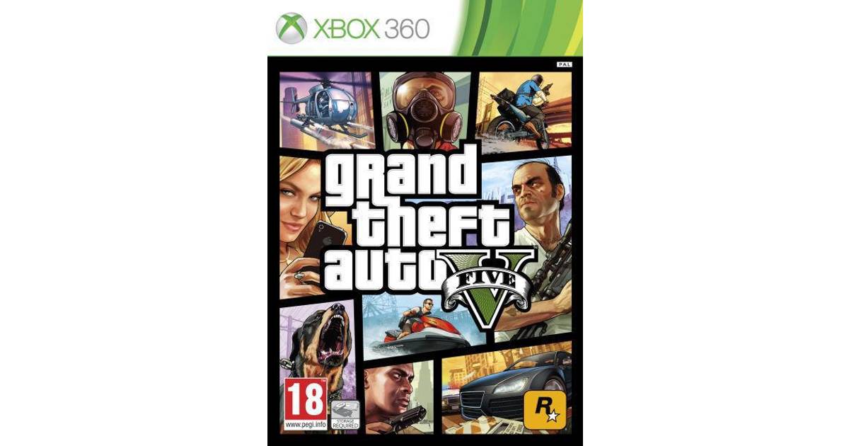 Grand Theft Auto V Xbox 360 • Se laveste pris (11 butikker)