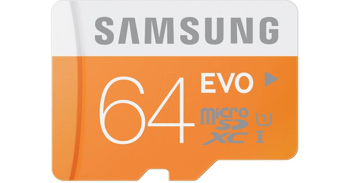 Samsung Evo MicroSDXC UHS-I U1 64GB • PriceRunner »