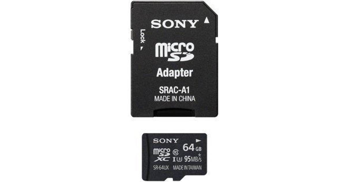 Sony MicroSDXC UHS-I U3 95MB/s 64GB • PriceRunner »
