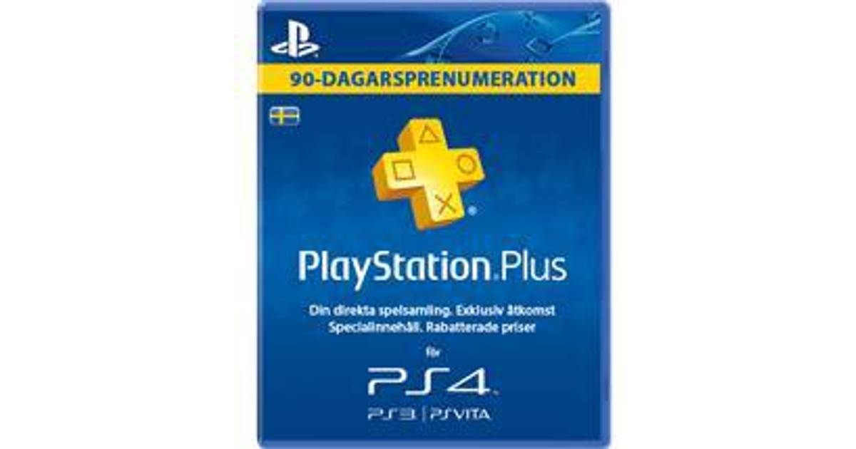 Sony PlayStation Plus - 90 days - SE • PriceRunner »