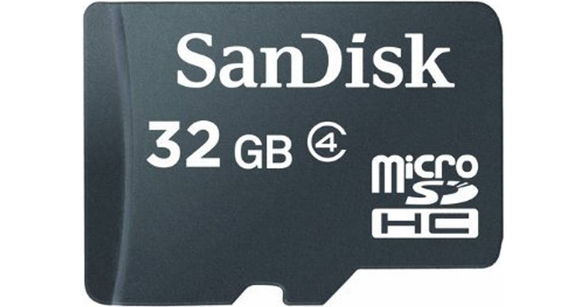 SanDisk MicroSDHC Class 4 32GB (31 butikker) • Priser »