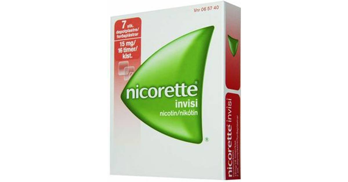 Nicorette Invisi 15mg 7 stk Plaster • PriceRunner »