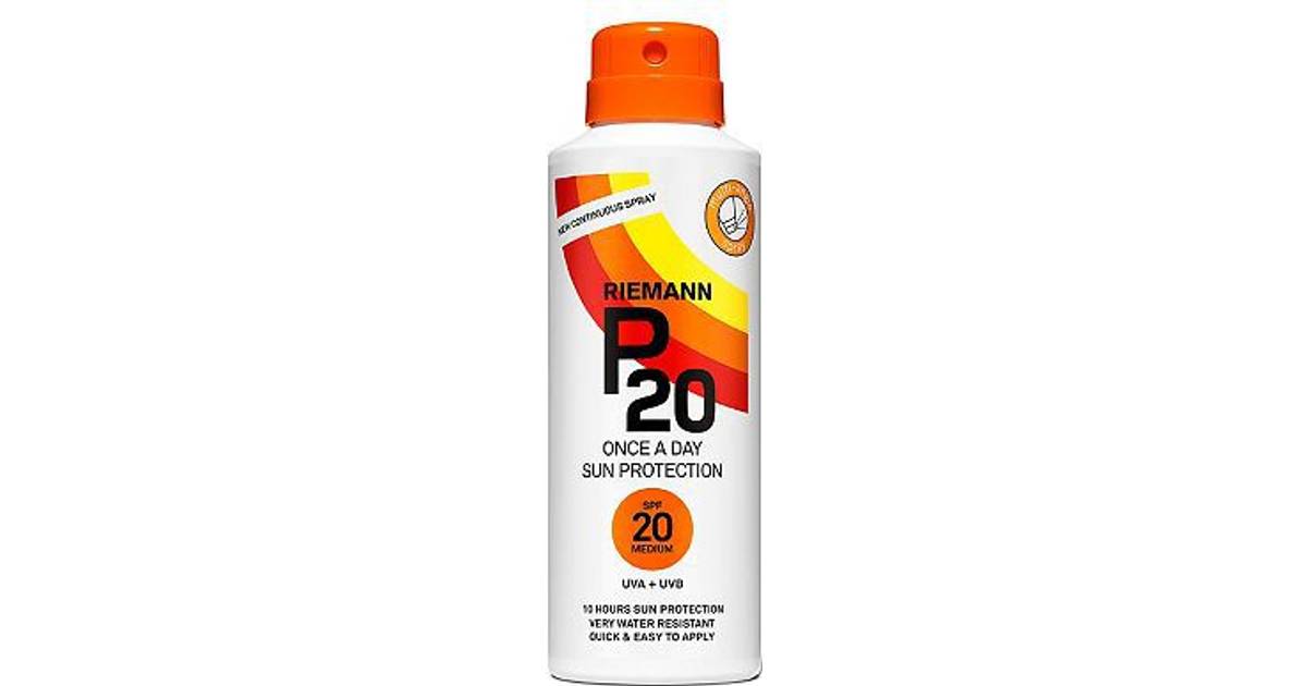 Riemann P20 Once A Day Sun Protection Continuous Spray SPF20 150ml • Pris »