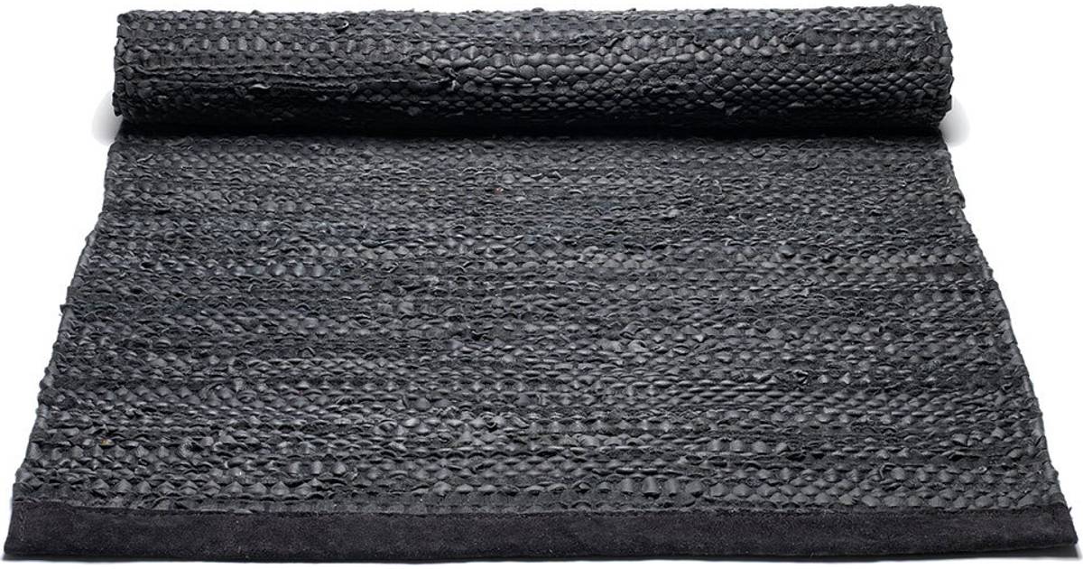Rug Solid Leather Sort 65x135cm (6 butikker) • Priser »