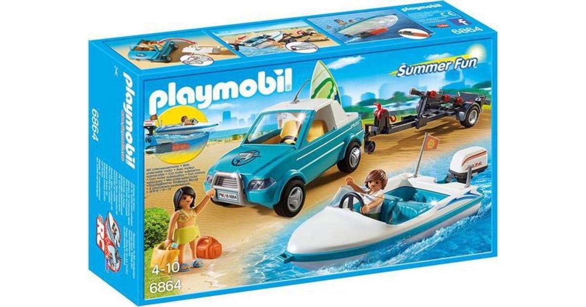 Playmobil Surfer Pickup Med Speedbåd 6864 • Se priser hos os »