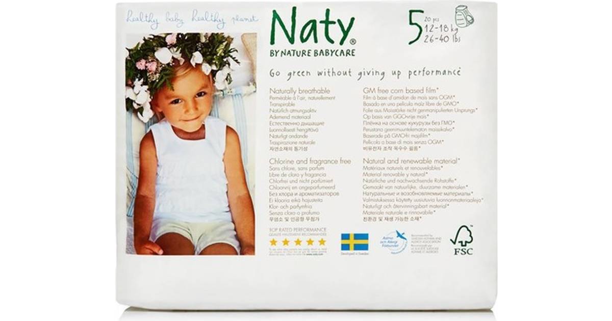 Naty Eco Pull on Pants Size 5 Junior • Se priser (3 butikker) »