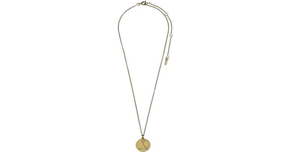 Pilgrim Pisces Necklace - Gold/Transparent • Se priser hos os »
