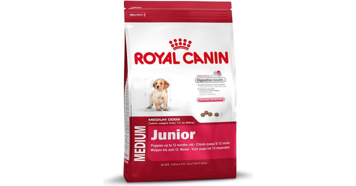 Royal Canin Medium Junior 15kg • Se priser (10 butikker) »