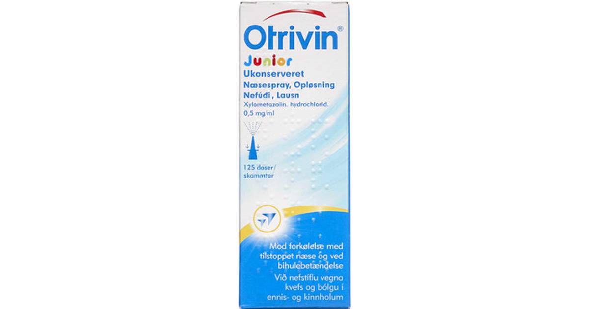 Otrivin Junior 0.5mg 10ml Næsespray • PriceRunner »