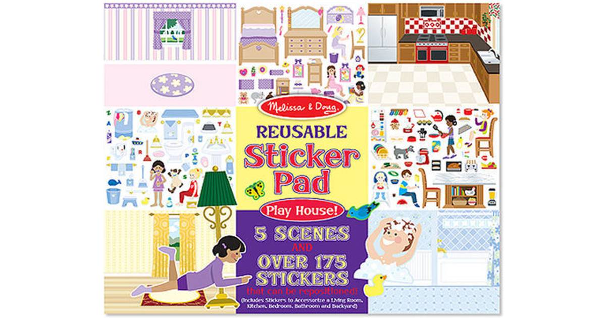 Melissa & Doug Reusable Sticker Pad Play House • Se priser hos os »