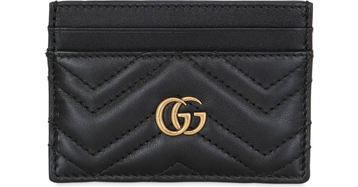komponent Søgemaskine markedsføring forhåndsvisning Gucci GG Marmont Card Case - Black • Se laveste pris nu