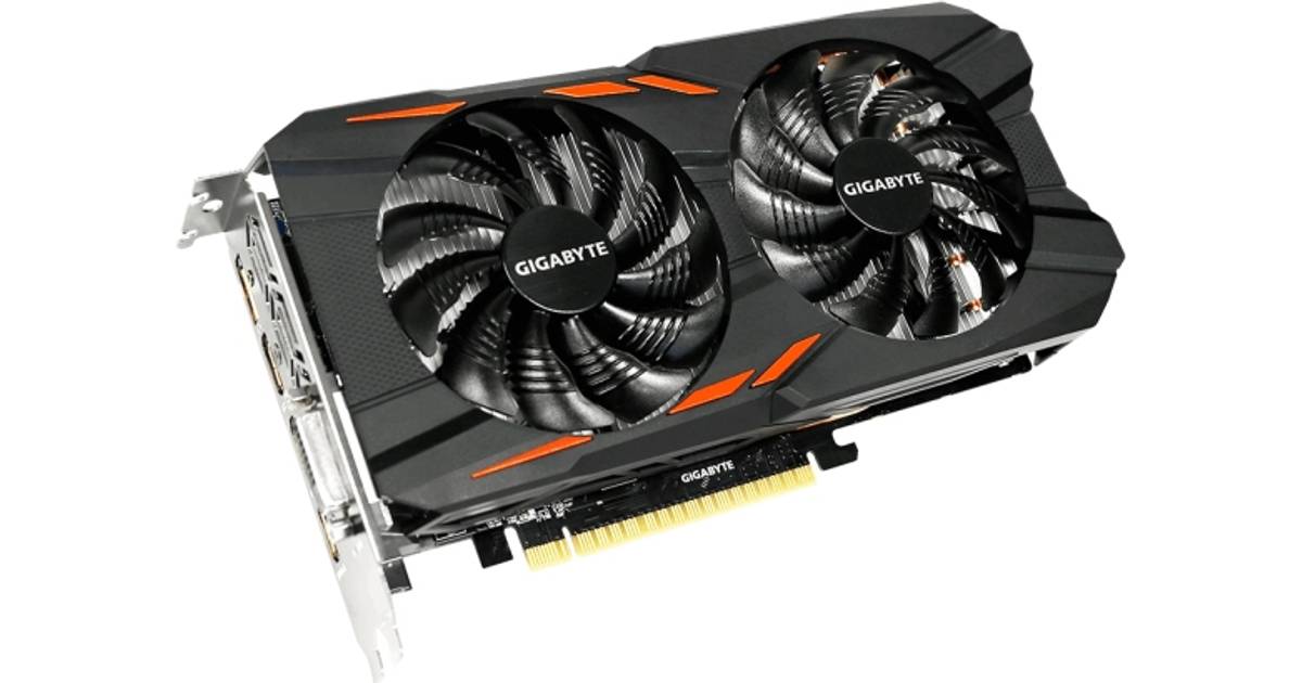 Gigabyte GeForce GTX 1050 Ti Windforce OC 4G (GV-N105TWF2OC-4GD) • Pris »