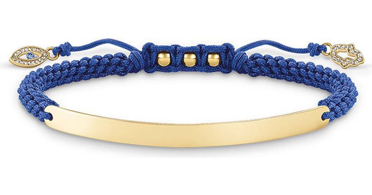 Thomas Sabo Nazar Eye Bracelet - Gold/Blue/White • Pris »