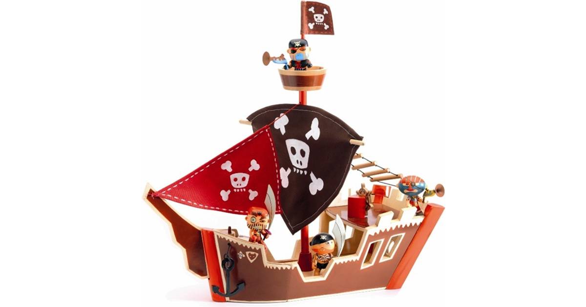 Djeco Arty Toys Piratfigur Piratskib • Se priser (3 butikker) »