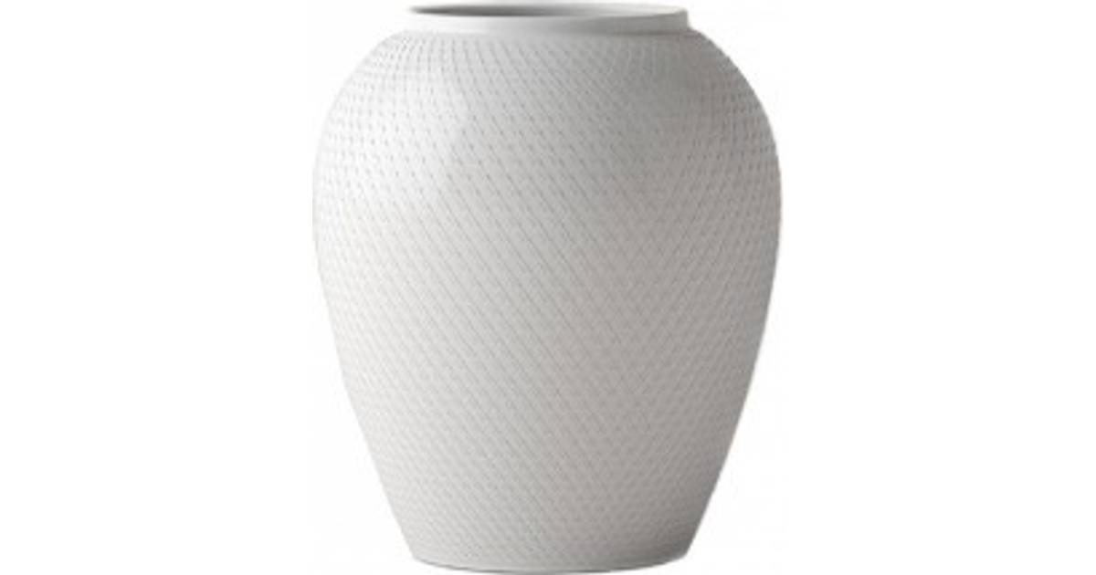 Lyngby Porcelain Rhombe 25cm Vase • Se PriceRunner »