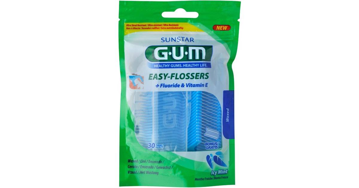 GUM Easy-Flossers Mint 30-pack (14 butikker) • Priser »
