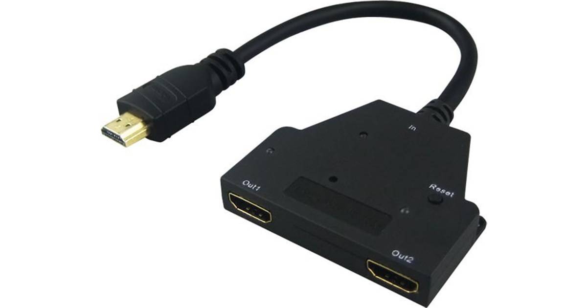 Deltaco HDMI Splitter 1-2 0.2m (5 butikker) • Priser »