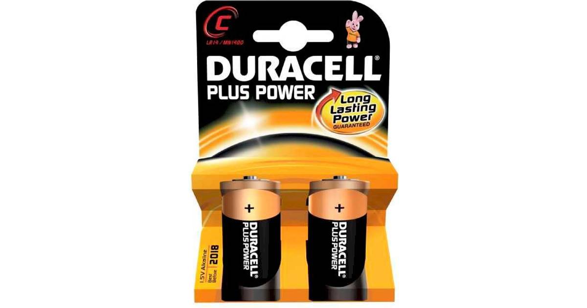 Duracell C Plus Power (2 pcs) • Se priser (78 butikker) »