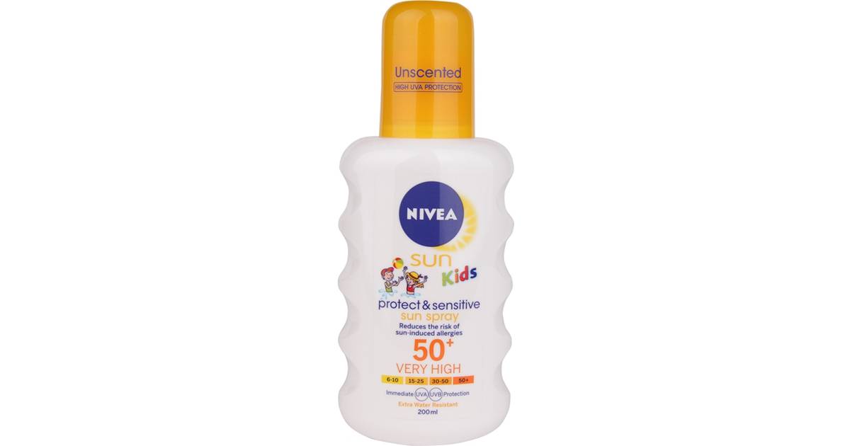 Nivea Sun Kids Protect & Sensitive Sun Spray SPF50+ 200ml • Se ...