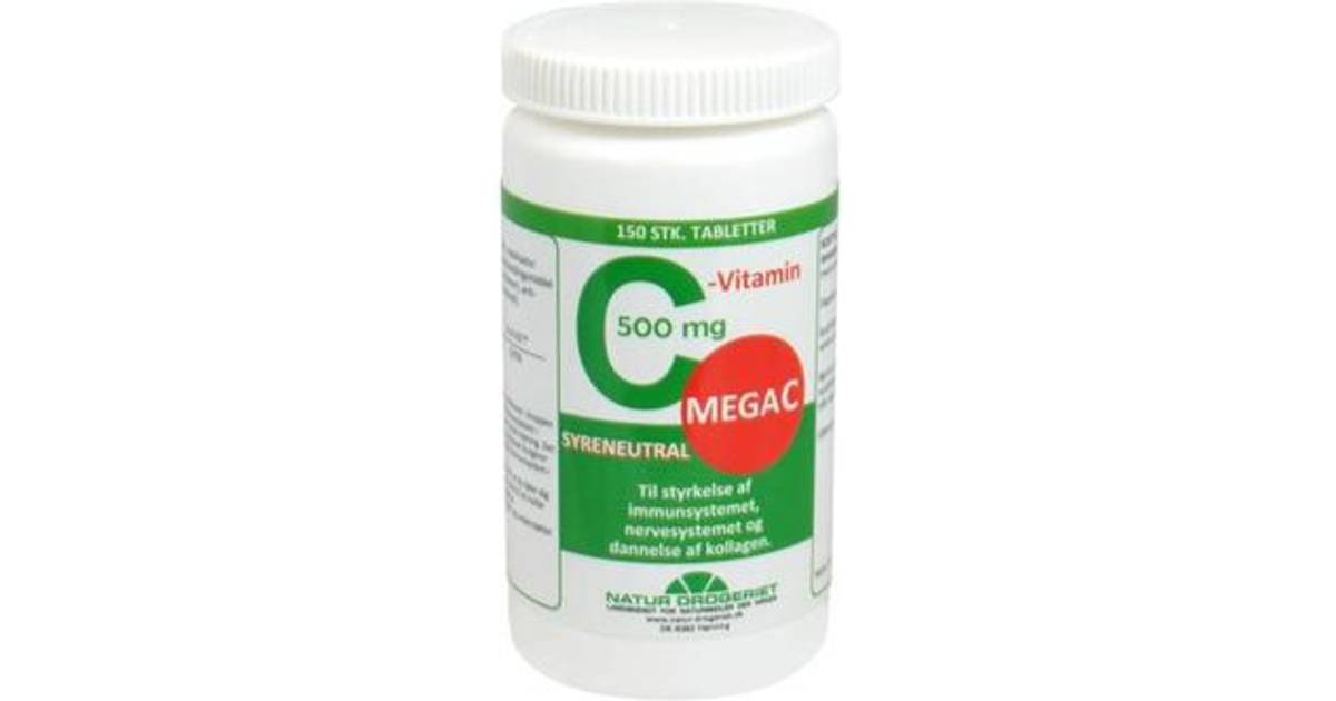 Natur Drogeriet Mega C-vitamin 150 stk • Se priser (15 butikker) »