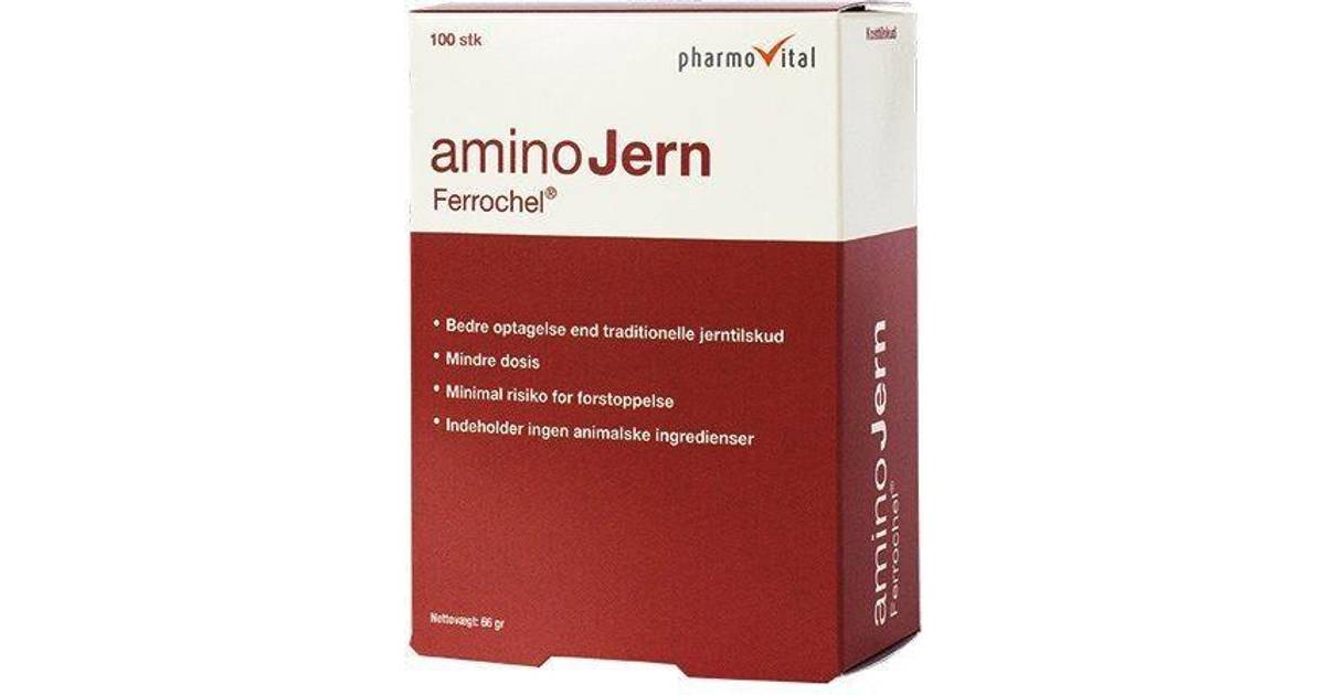 Pharmovital Amino Iron 100 stk • Se priser (18 butikker) »