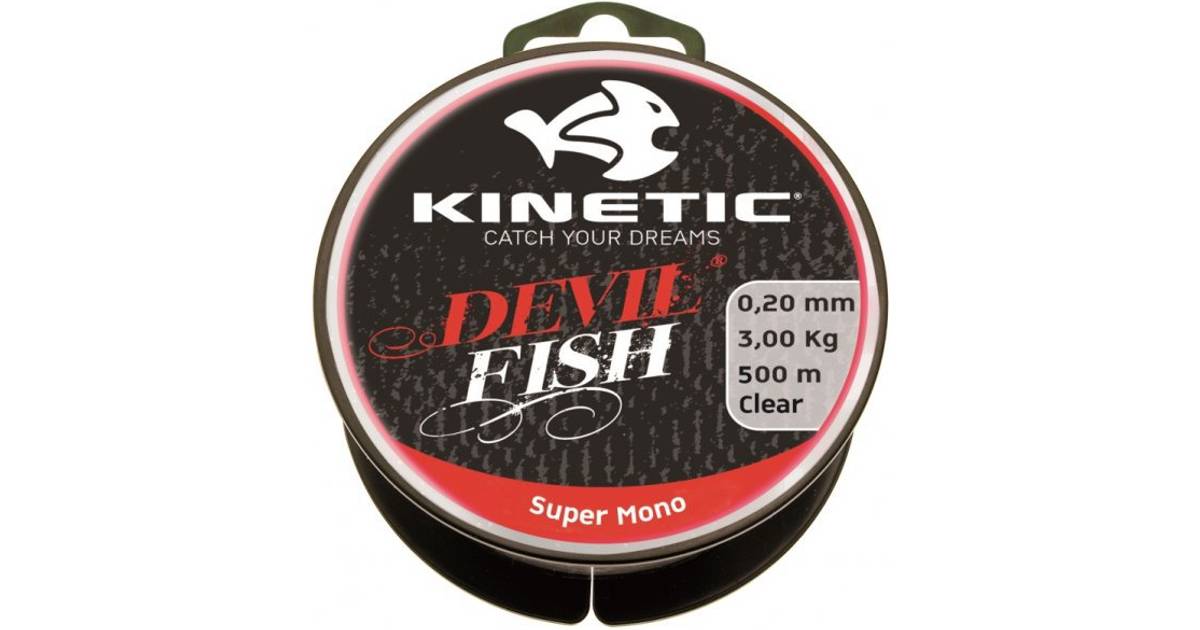 Kinetic Devilfish Super Mono Clear 0.25mm 500m • Pris »