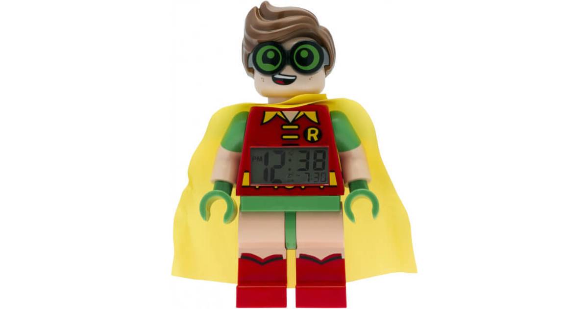 Lego Robin Minifigure Alarm Clock 5005223 • Se priser hos os »