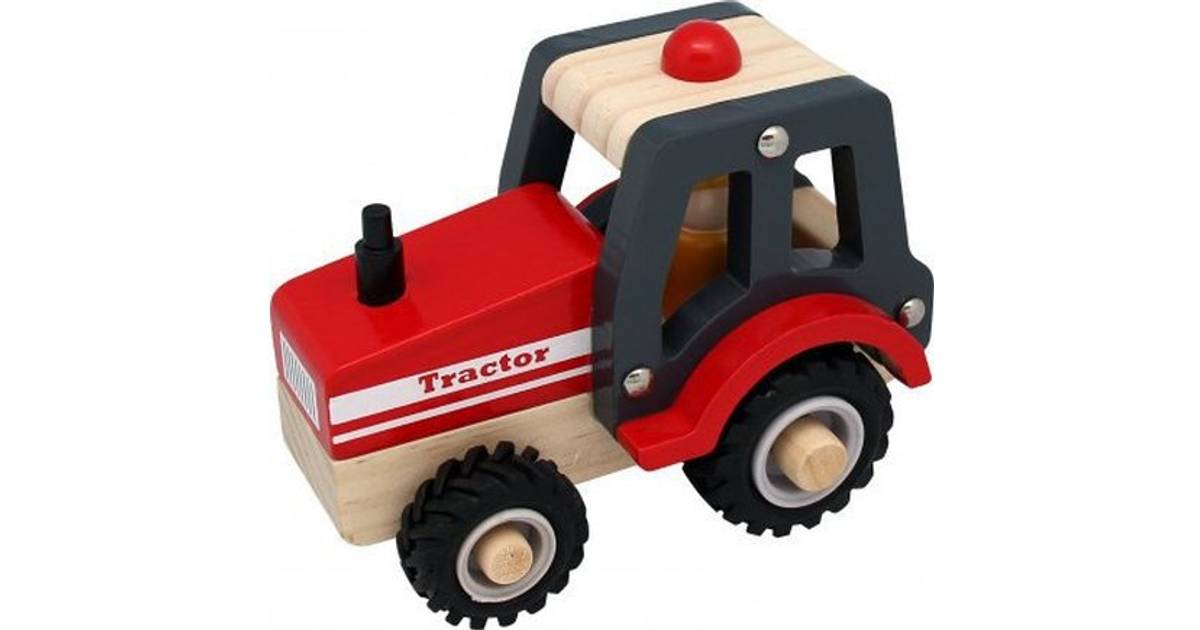 Magni Wooden Tracktor with Rubber Wheels 2438 • Se priser hos os »