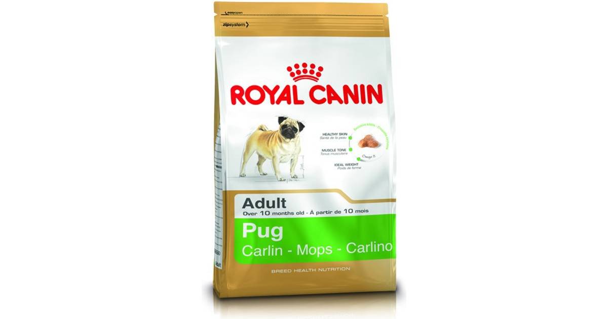 Royal Canin Mops Adult 7.5kg • Se pris (7 butikker) hos PriceRunner »