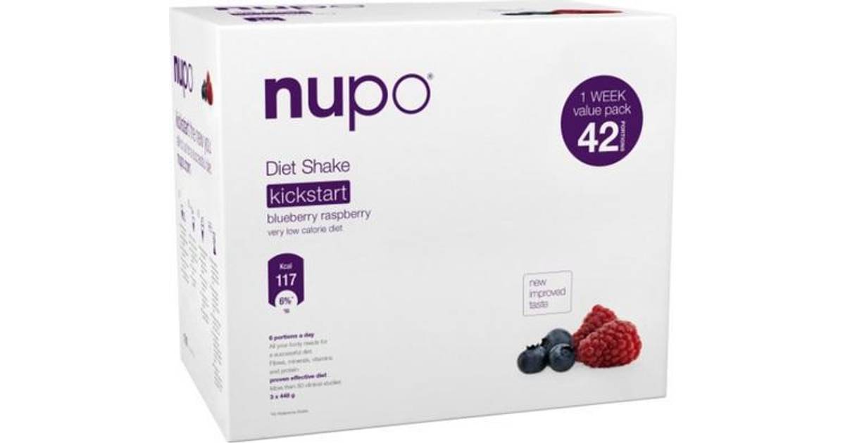 Nupo Diet Shake Blåbær Hindbær 1.3kg • Se priser (2 butikker) »