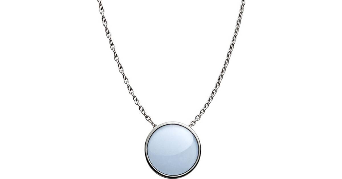 Skagen Sea Glass Necklace - Silver/Blue • Se priser »