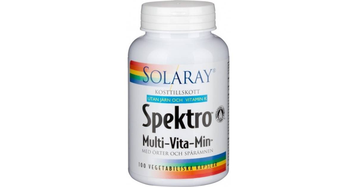 Solaray Multivitamin Uden Jern og K-vitamin 100 stk • Se priser nu »