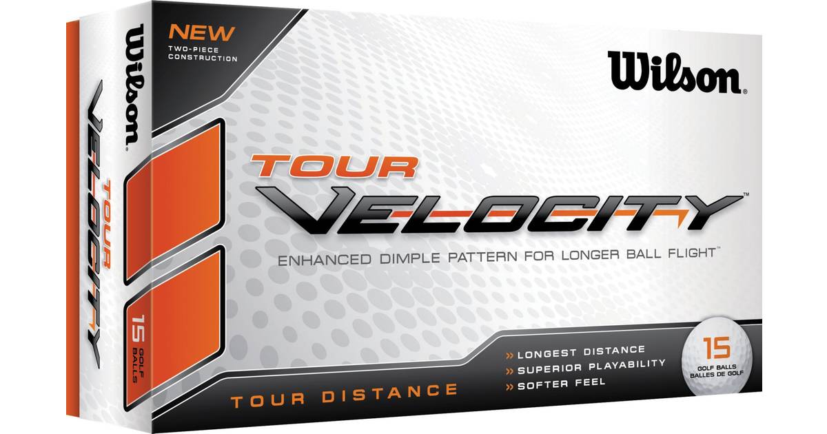 Wilson Tour Velocity Distance (15 pack) • Se priser »