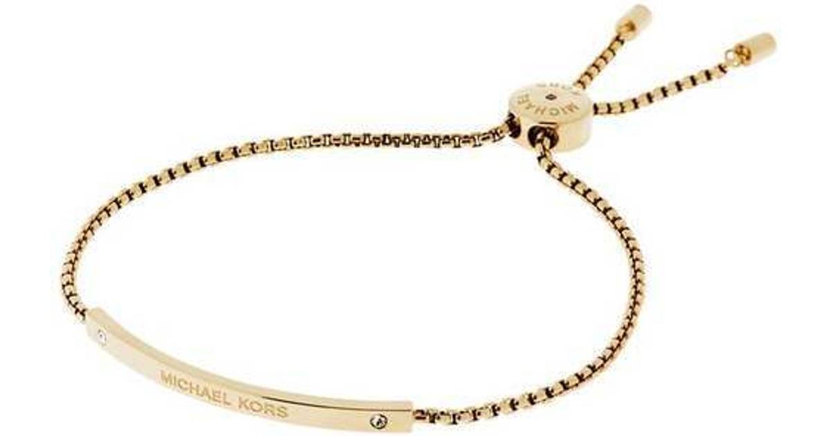 Hæderlig Mart Museum Michael Kors Logo Bar Slider Bracelet - Gold/Transparent