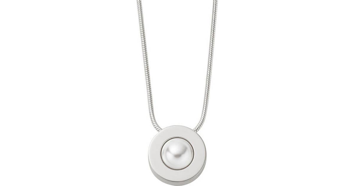 Skagen Agnethe Necklace - Silver/Pearl • Se pris