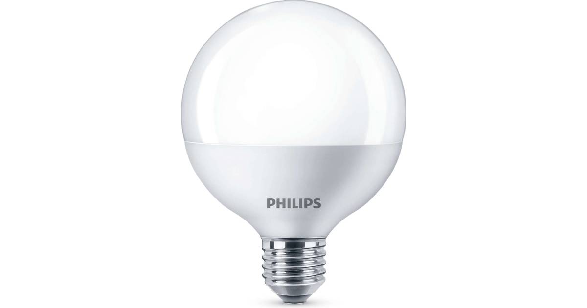 Philips Globe 12.8cm LED Lamps 9.5W E27 • Se priser (18 butikker) »