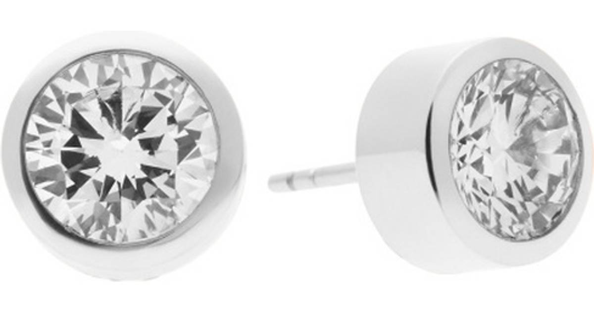 Michael Kors Brilliance Earrings - Silver/Transparent • Se priser nu »