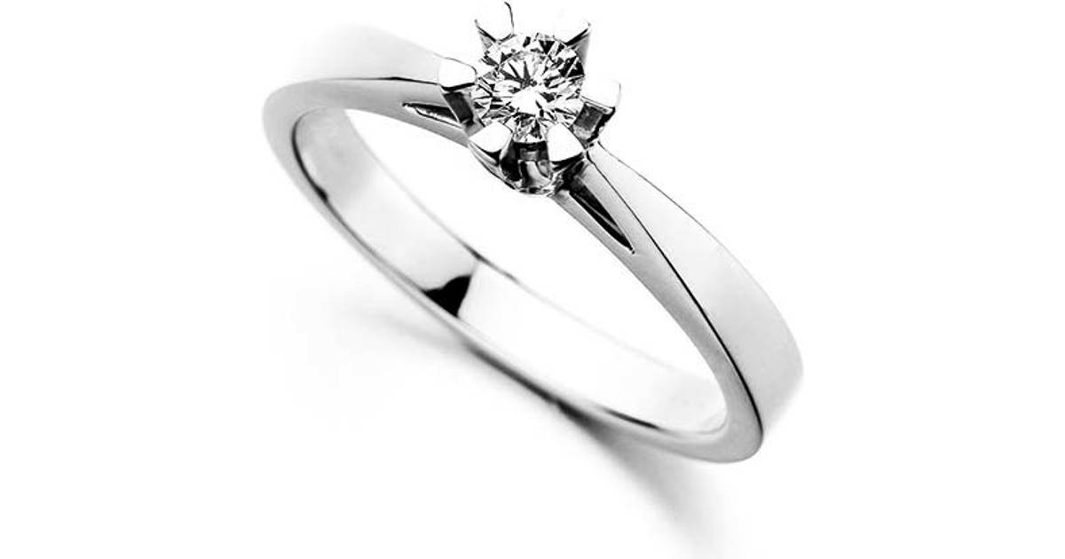 Scrouples Princess Ring - White Gold/Diamond • Pris »